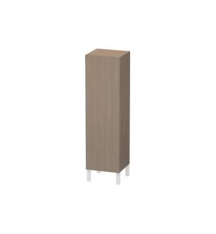 Duravit LC1178L3535 L Cube 15 3/4" Wall Mount Semi-Tall Linen Cabinet with One Door in Oak Terra