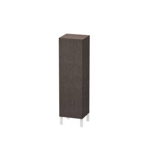 Duravit LC1178L7272 L Cube 15 3/4" Wall Mount Semi-Tall Linen Cabinet with One Door in Dark Brushed Oak