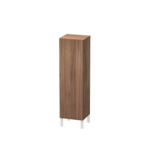 Duravit LC1178L7979 L Cube 15 3/4" Wall Mount Semi-Tall Linen Cabinet with One Door in Natural Walnut