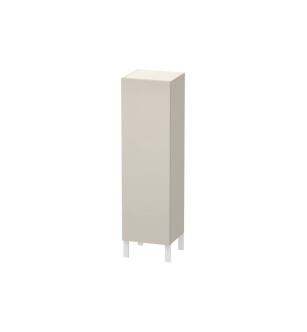 Duravit LC1178L9191 L Cube 15 3/4" Wall Mount Semi-Tall Linen Cabinet with One Door in Taupe