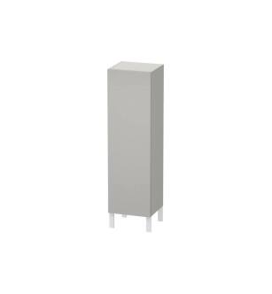 Duravit LC1178R0707 L Cube 15 3/4" Wall Mount Semi-Tall Linen Cabinet with One Door in Concrete Gray Matte
