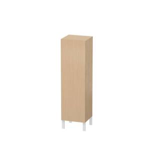 Duravit LC1178R3030 L Cube 15 3/4" Wall Mount Semi-Tall Linen Cabinet with One Door in Natural Oak