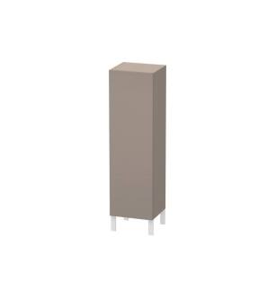 Duravit LC1178R4343 L Cube 15 3/4" Wall Mount Semi-Tall Linen Cabinet with One Door in Basalt Matte