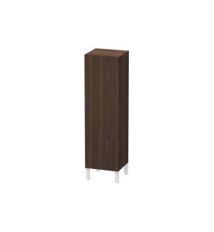 Duravit LC1178R6969 L Cube 15 3/4" Wall Mount Semi-Tall Linen Cabinet with One Door in Walnut Brushed