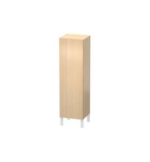 Duravit LC1178R7171 L Cube 15 3/4" Wall Mount Semi-Tall Linen Cabinet with One Door in Mediterranean Oak