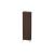 Duravit LC1171L6969 L Cube 19 5/8" Wall Mount Tall Linen Cabinet with Four Glass Shelves in Walnut Brushed