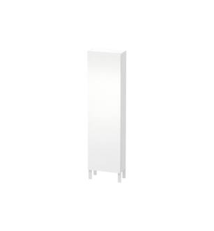 Duravit LC1171R1818 L Cube 19 5/8" Wall Mount Tall Linen Cabinet with Four Glass Shelves in White Matte