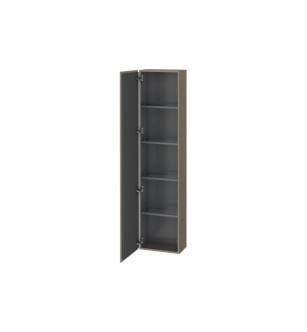 Duravit LC1170R3535 L Cube 15 3/4" Wall Mount Tall Linen Cabinet with Four Glass Shelves in Oak Terra