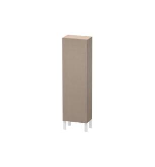 Duravit LC1168L7575 L Cube 15 3/4" Wall Mount Semi-Tall Linen Cabinet with Three Glass Shelves in Linen
