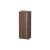 Duravit KT1267L2121 Ketho 52" Wall Mount Tall Linen Cabinet with One Door in Walnut Dark