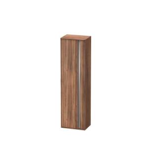 Duravit KT1265L7979 Ketho 19 5/8" Wall Mount Tall Linen Cabinet with One Door in Natural Walnut