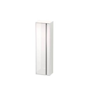 Duravit KT1265R2222 Ketho 19 5/8" Wall Mount Tall Linen Cabinet with One Door in White High Gloss