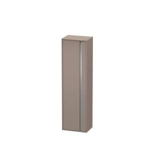 Duravit KT1265R4343 Ketho 19 5/8" Wall Mount Tall Linen Cabinet with One Door in Basalt Matte