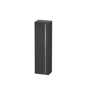 Duravit KT1265R4949 Ketho 19 5/8" Wall Mount Tall Linen Cabinet with One Door in Graphite Matte