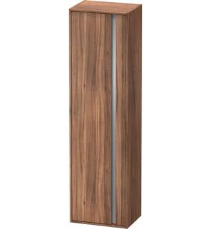 Duravit KT1265R7979 Ketho 19 5/8" Wall Mount Tall Linen Cabinet with One Door in Natural Walnut