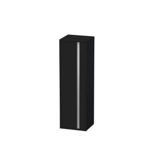 Duravit KT1257L1616 Ketho 52" Wall Mount Tall Linen Cabinet with Three Shelves in Black Oak