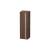 Duravit KT1257L2121 Ketho 52" Wall Mount Tall Linen Cabinet with Three Shelves in Walnut Dark