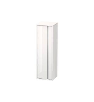 Duravit KT1257L2222 Ketho 52" Wall Mount Tall Linen Cabinet with Three Shelves in White High Gloss