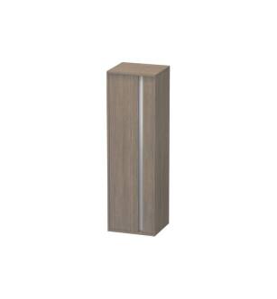 Duravit KT1257L3535 Ketho 52" Wall Mount Tall Linen Cabinet with Three Shelves in Oak Terra