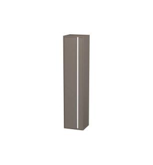 Duravit KT1255L4343 Ketho 15 3/4" Wall Mount Tall Linen Cabinet with One Door in Basalt Matte
