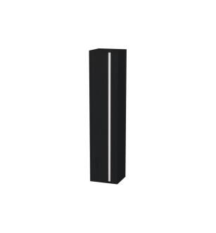 Duravit KT1255R1616 Ketho 15 3/4" Wall Mount Tall Linen Cabinet with One Door in Black Oak