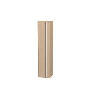 Duravit KT1255R3030 Ketho 15 3/4" Wall Mount Tall Linen Cabinet with One Door in Natural Oak