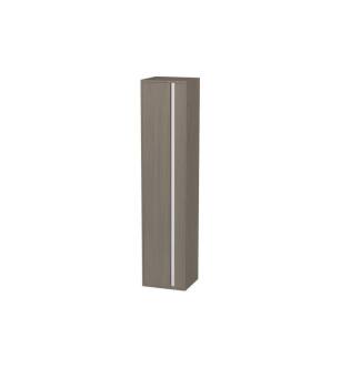 Duravit KT1255R3535 Ketho 15 3/4" Wall Mount Tall Linen Cabinet with One Door in Oak Terra