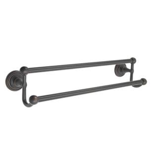 Emtek 260330US10B 30" Wall Mount Double Towel Bar with Regular Rosette in Oil Rubbed Bronze