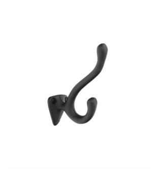 Emtek 86106FB 1 1/4" Wall Mount Single Robe Hook in Flat Black Bronze