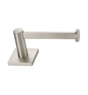 Emtek 280410US15 6 3/8" Wall Mount Bar Toilet Paper Holder with Square Rosette in Satin Nickel