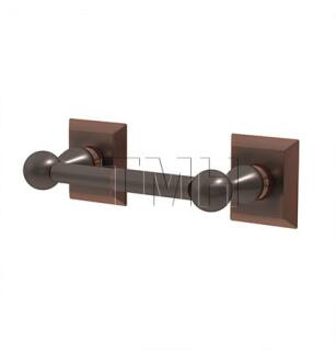 Emtek 260531US10B 7 1/8" Wall Mount Spring Rod Toilet Paper Holder with Quincy Rosette in Oil Rubbed Bronze