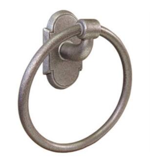 Emtek 2501 6 1/2" Wall Mount Towel Ring with Rosette