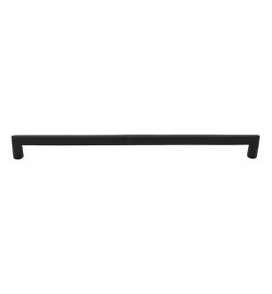 Emtek CS86350FB Rustic Sandcast Bronze 18" Center to Center Rail Appliance Pull with Concealed Surface in Flat Black Bronze