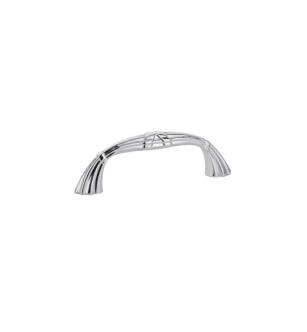 Emtek 86289 American Designer Ribbon & Reed 3 1/2" Center to Center Regal Fixed Cabinet Pull