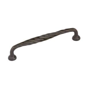 Emtek 86240MB Tuscany Bronze 10" Center to Center Twist Fixed Cabinet Pull in Medium Bronze