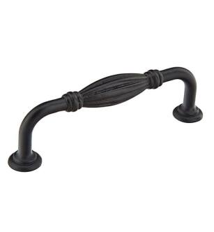 Emtek 86222 Tuscany Bronze 8" Center to Center Fluted Handle Cabinet Pull