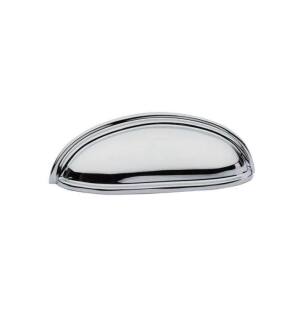 Emtek 86173US26 American Classic 4" Center to Center Cup Cabinet Pull in Polished Chrome