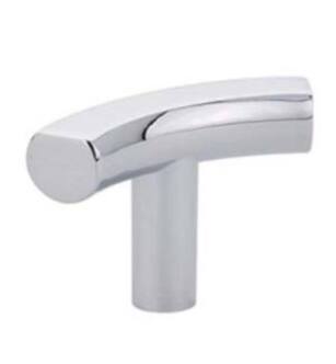 Emtek 86415 Contemporary 2" Brass T-Curve Pull Cabinet Knob