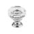 Emtek 86571US26 Crystal & Porcelain Lowell 1 3/8" Clear Crystal Cabinet Knob in Polished Chrome