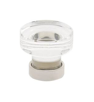 Emtek 86570US14 Crystal & Porcelain Grayson 1 3/4" Clear Crystal Cabinet Knob in Polished Nickel
