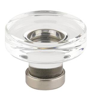 Emtek 86569 Crystal & Porcelain Grayson 1 1/4" Clear Crystal Cabinet Knob