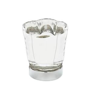 Emtek 86565US26 Crystal & Porcelain Forza 1 1/4" Clear Crystal Cabinet Knob in Polished Chrome