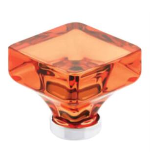 Emtek 86561 Crystal & Porcelain Lido 1 5/8" Tangelo Crystal Cabinet Knob
