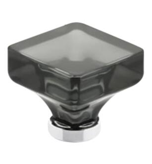Emtek 86554 Crystal & Porcelain Lido 1 3/8" Smoke Crystal Cabinet Knob