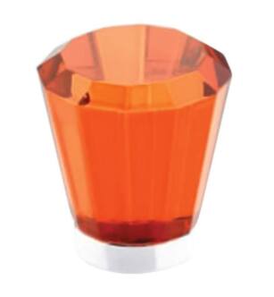 Emtek 86551 Crystal & Porcelain Brookmont 1 3/4" Tangelo Crystal Cabinet Knob