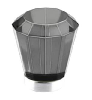 Emtek 86542 Crystal & Porcelain Brookmont 1 3/4" Smoke Crystal Cabinet Knob