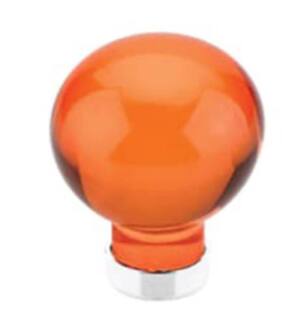 Emtek 86536 Crystal & Porcelain Bristol 1 1/4" Tangelo Crystal Cabinet Knob