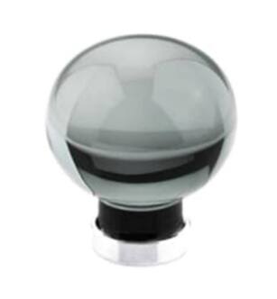 Emtek 86530 Crystal & Porcelain Bristol 1 1/4" Smoke Crystal Cabinet Knob