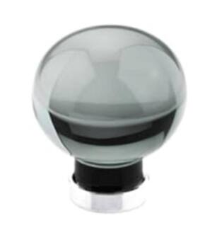 Emtek 86529 Crystal & Porcelain Bristol 1" Smoke Crystal Cabinet Knob
