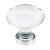 Emtek 86402US26 Crystal & Porcelain Hampton 1 3/4" Clear Crystal Cabinet Knob in Polished Chrome